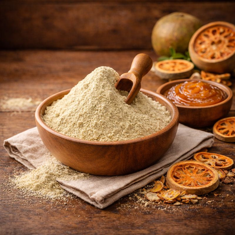 Belgiri Powder (Bael Fruit Powder / Aegle Marmelos) – 100% Natural | Digestive, Detox & Immunity Support