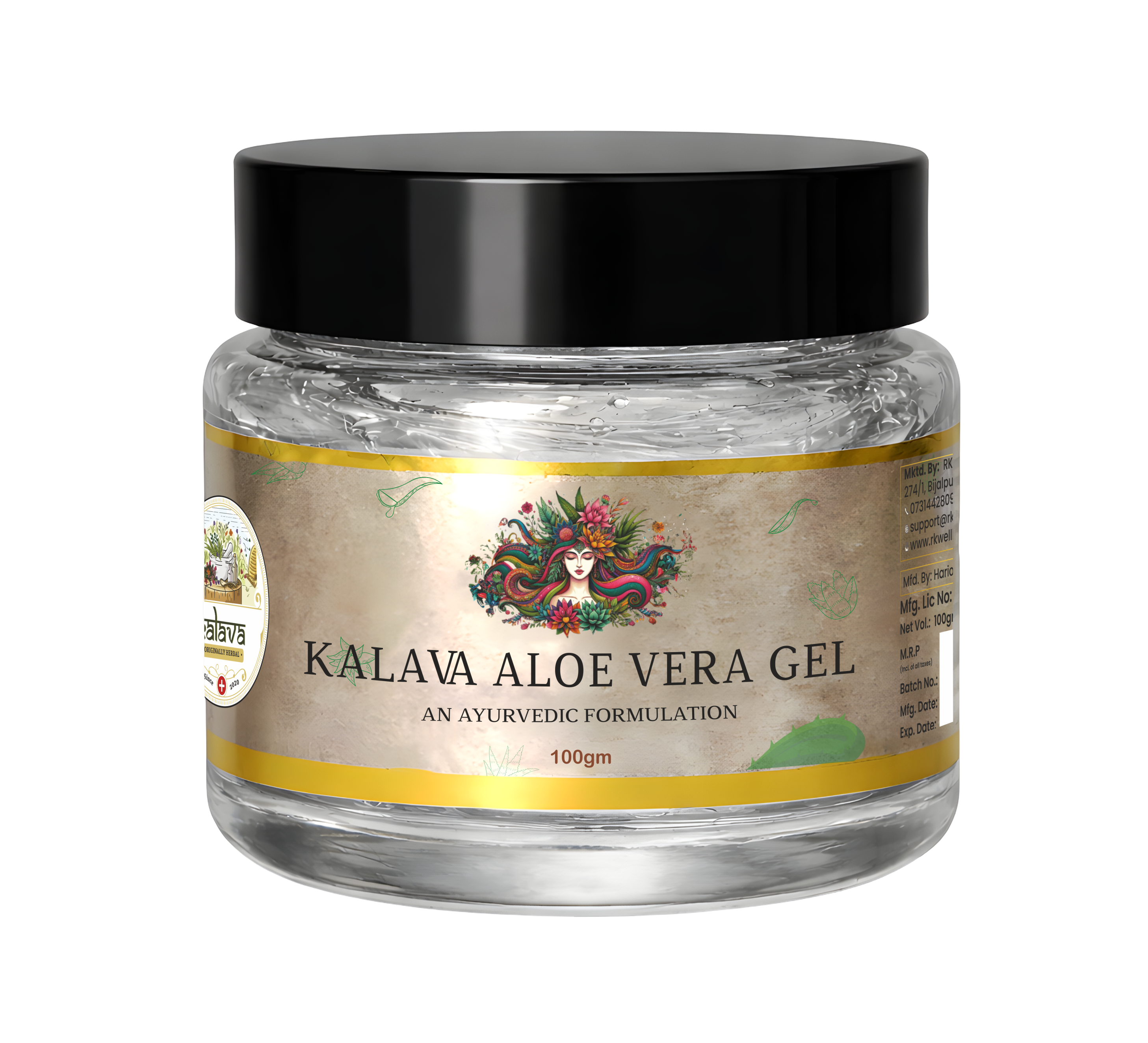 Aloevera Gel 100 G for Face & Hair | Hydrating, Moisturizing, Soothing Skin | Multipurpose Gel.