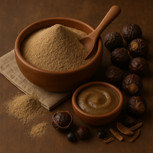 Aretha Chilka Powder (Reetha Peel Powder) – 100% Natural & Chemical-Free | Ayurvedic Hair Cleanser & Skin Detox