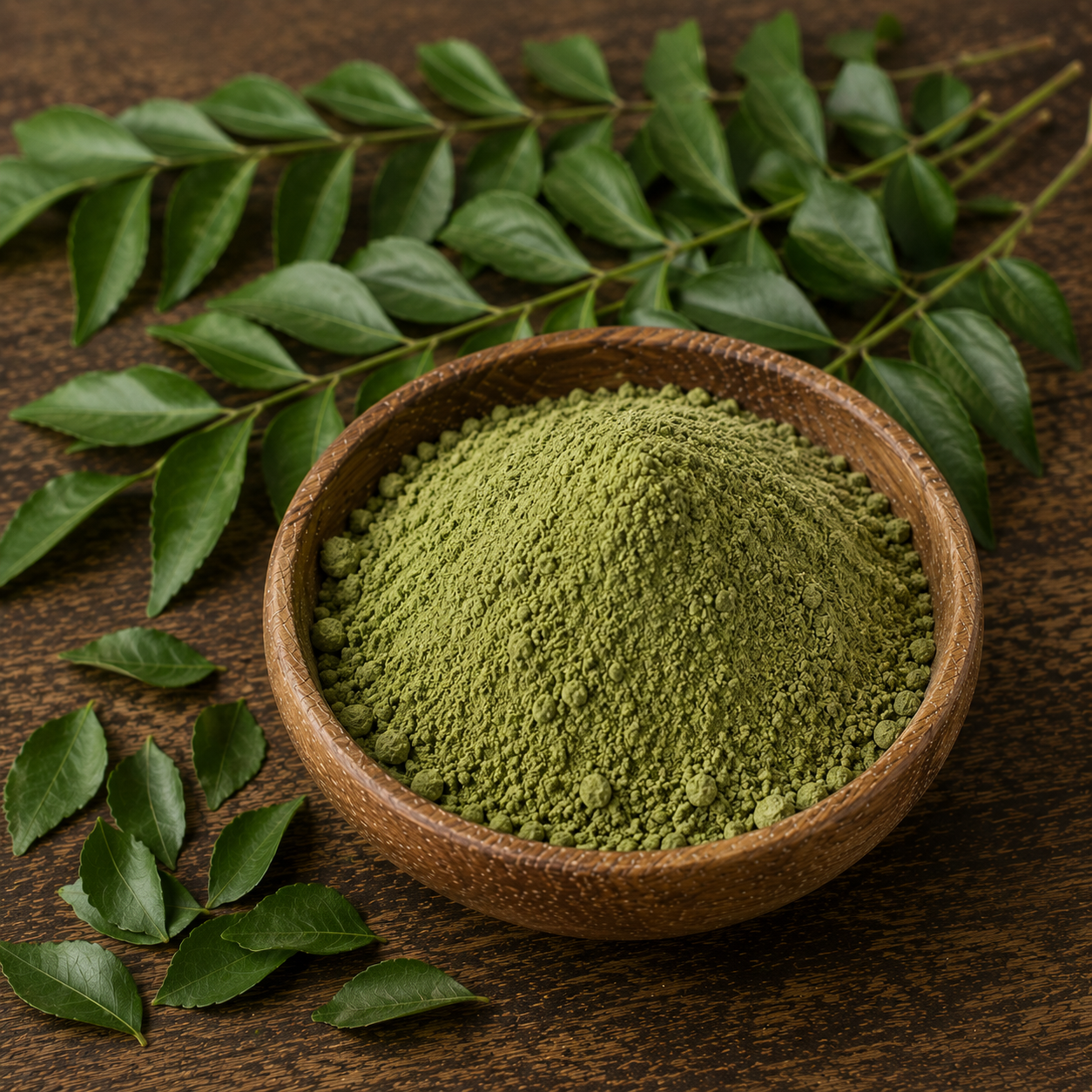 Curry Leaves Powder – Natural Hair & Digestion Support | 100% Pure Kadi Patta Powder