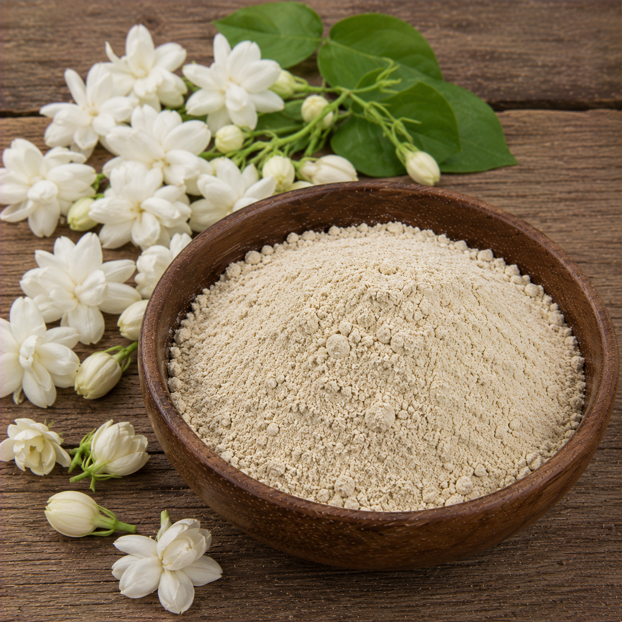 Mogra Powder (Jasminum sambac) – 100% Natural | Skin Glow, Relaxation & Aromatic Hair Care