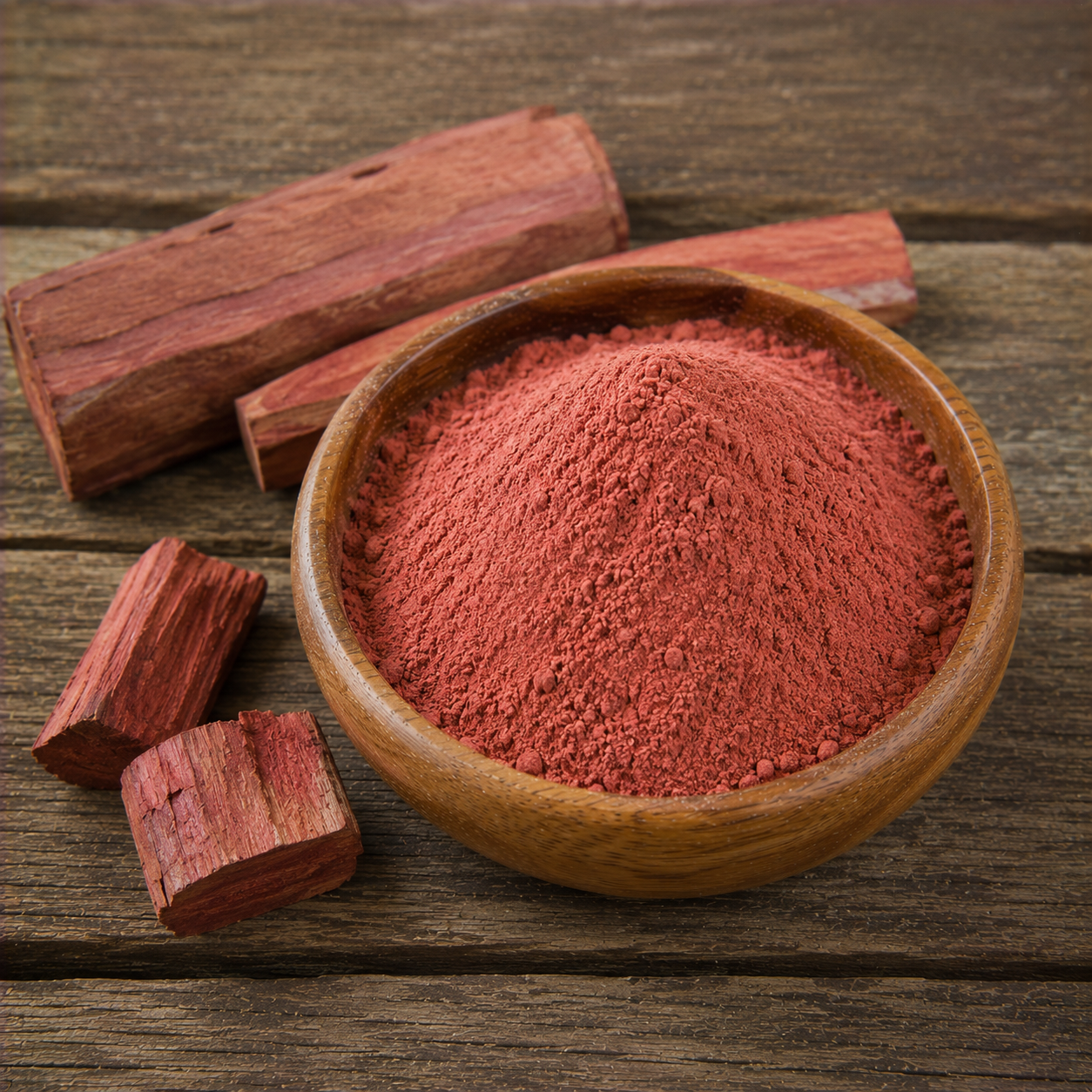 Red Sandal Powder (Rakta Chandan) – 100% Natural | Skin Brightening, Anti-Acne & Glow Enhancing Herb