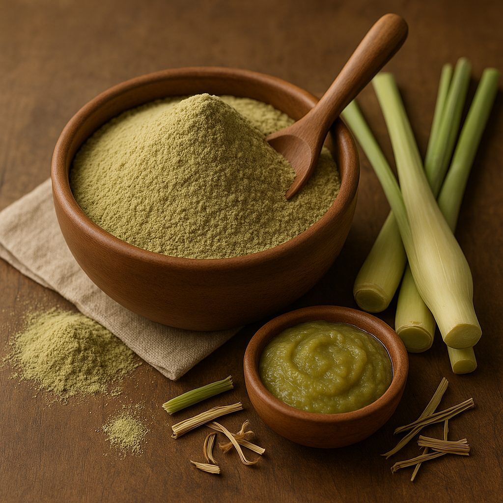 Lemongrass Powder – 100% Natural | Detox, Digestion & Skin Refreshing Ayurvedic Herb