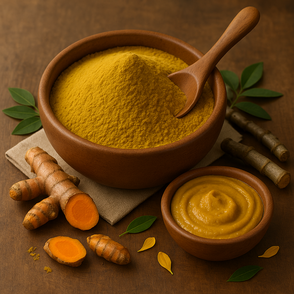 Natural Facial Wax Powder (Turmeric) – 100% Herbal | Painless Hair Removal & Skin Brightening