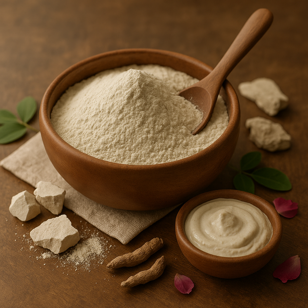 Multani Mitti Powder (White) – 100% Natural | Skin Brightening, Oil Control & Cooling Ayurvedic Clay