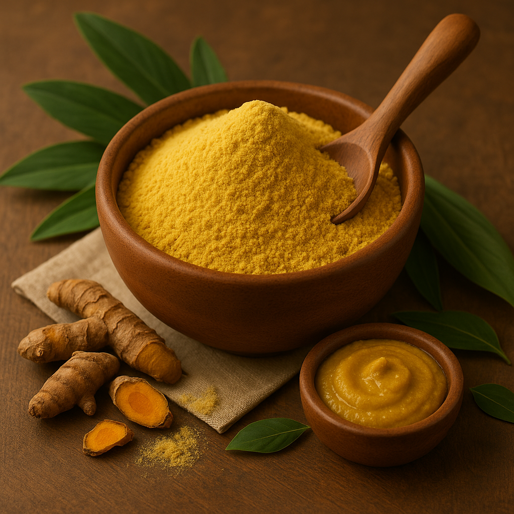 Kasturi Manjal Powder (Curcuma aromatica) – 100% Natural | Ayurvedic Skin Brightening, Acne & Glow Care