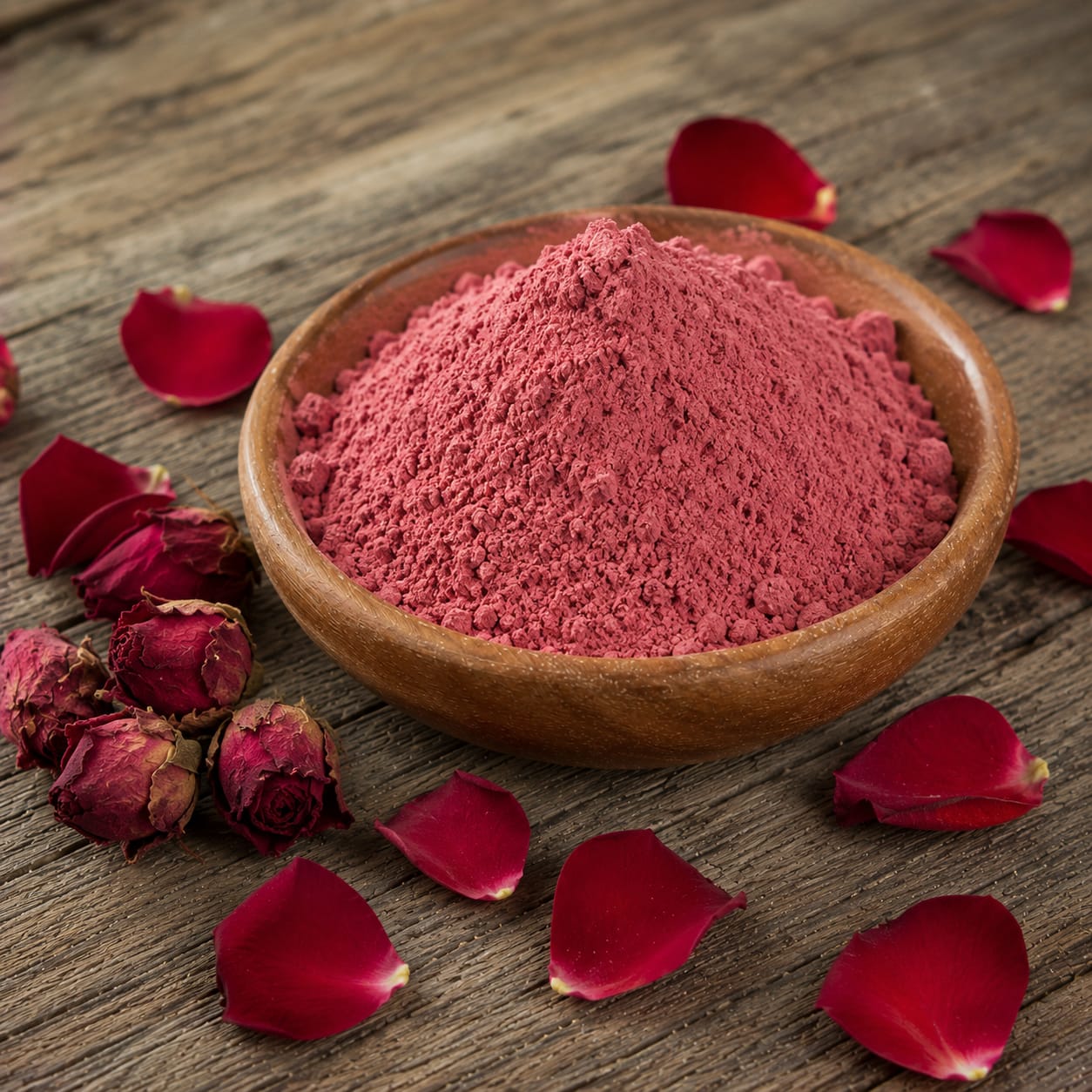 Red Rose Petal Powder – 100% Natural | Skin Glow, Anti-Acne & Herbal Cosmetic Ingredient